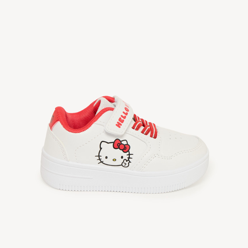 Velcro sneakers met elastische veters Hello Kitty voor meisjes. 