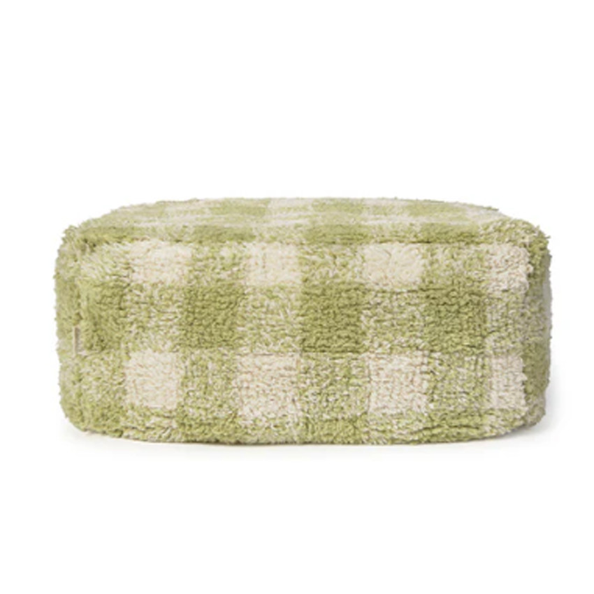 Poef Vichy Matcha 40x40x20cm 