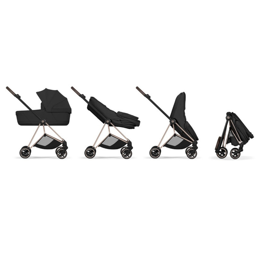 Draagmand opvouwbaar Luxe Mios/Coya Style Collection Sepia Black 