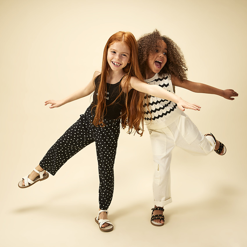 Broek met stippenprint voor meisjes 