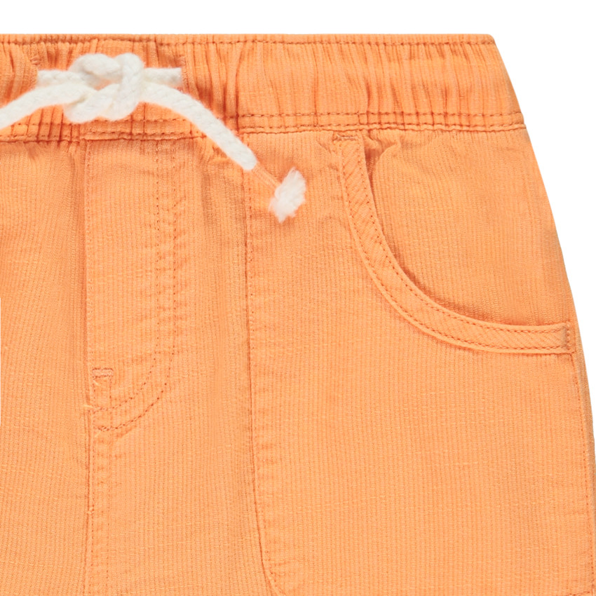 Ensemble bermuda uni + mouwloos bedrukt marin hemdje voor baby jongen 