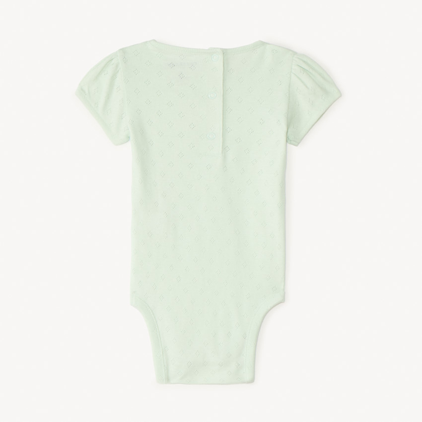 Lot de 5 bodies manches courtes en pointelle pour bébé fille 