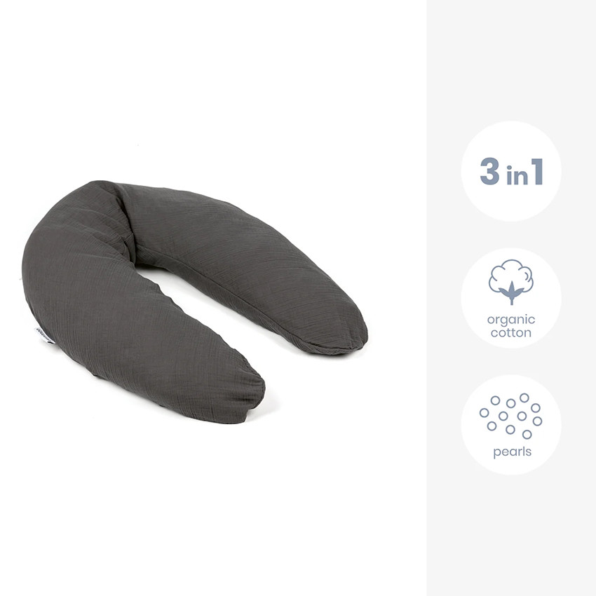 Large multifunctioneel kussen Comfy Big Tetra Grey 