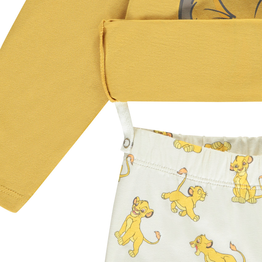 Set pyjama Simba Disney pour bébé garçon avec finitions différentes selon l'âge 