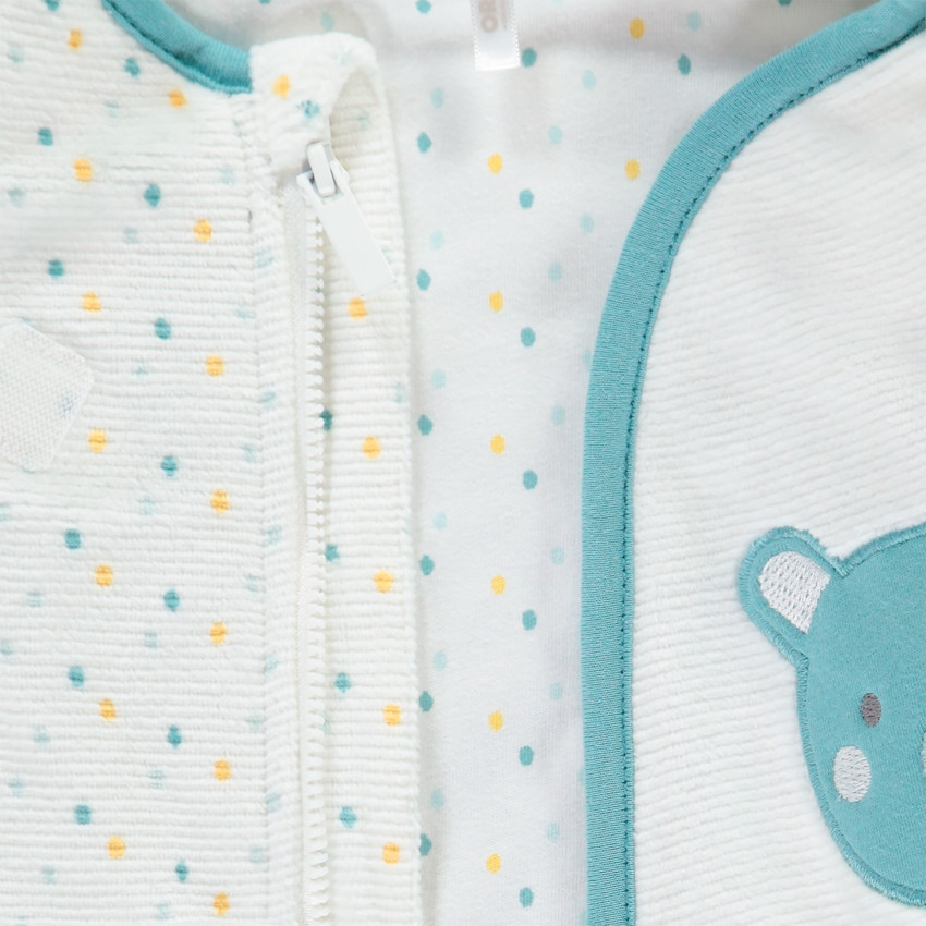 Gigoteuse à manches amovibles motif ours pour bébé garçon 