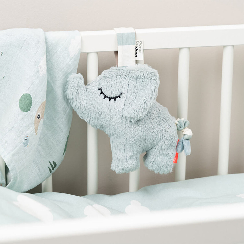 Peluche musicale Elphee Bleu 