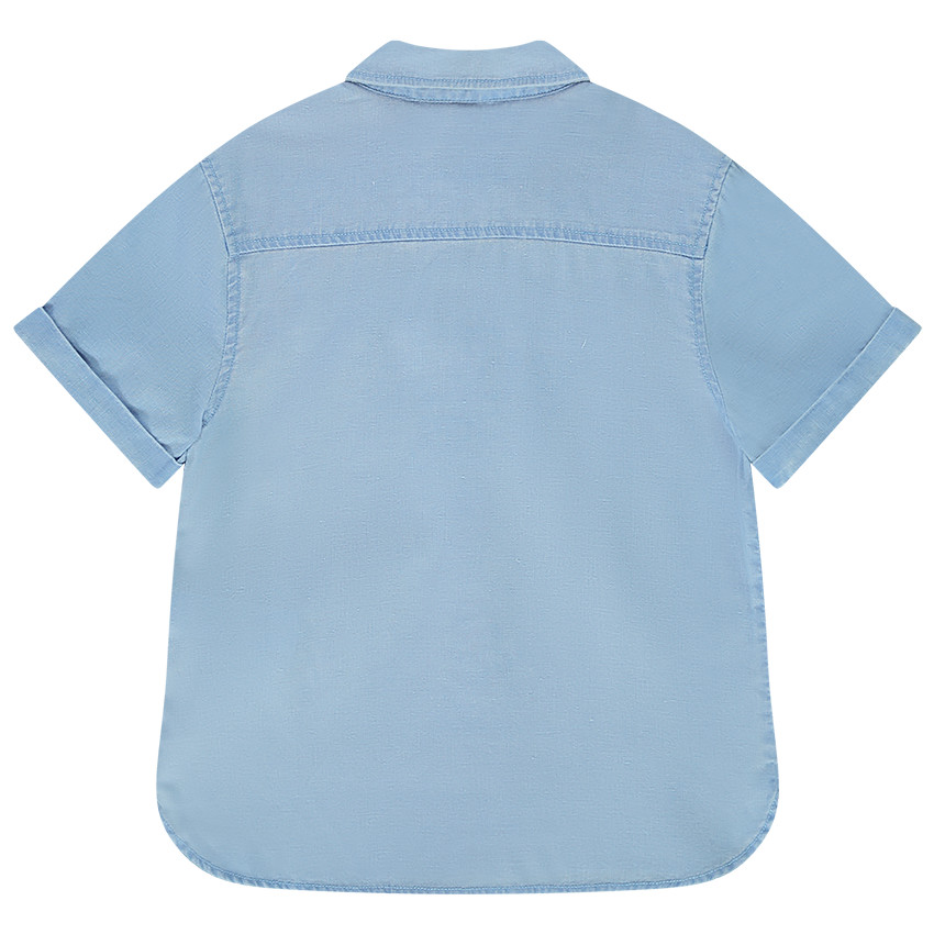 Chemise manches courtes double poches pour garçon 