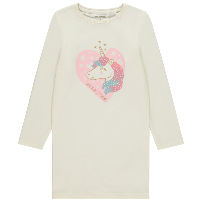 Chemise de nuit print licorne pour fille 