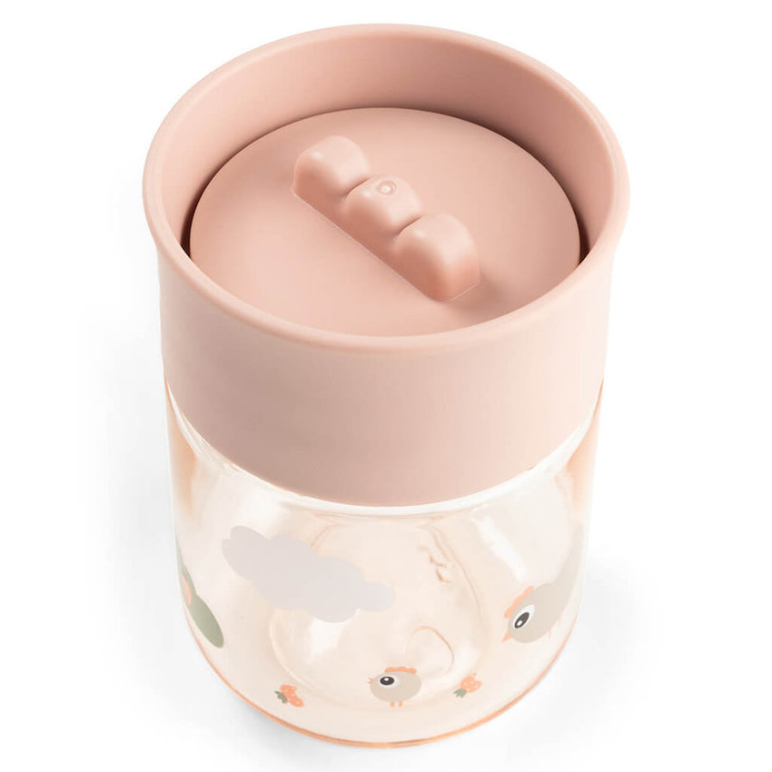 Oefenbeker rand 360° Tiny Farm Roze 