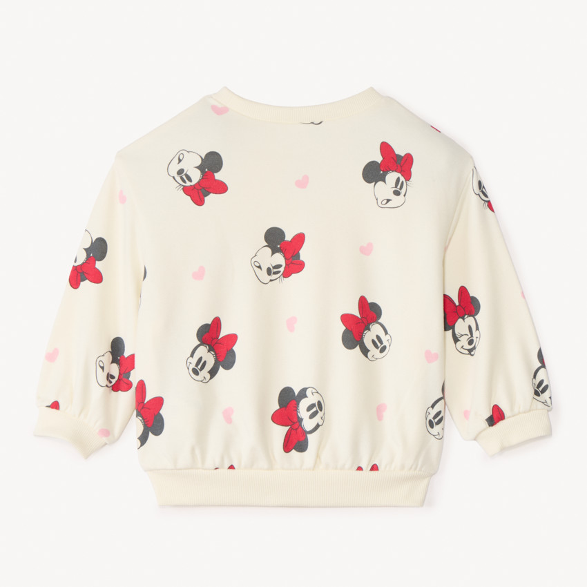 Oversized sweatshirt met Minnie Disney-print voor meisjesbaby's 