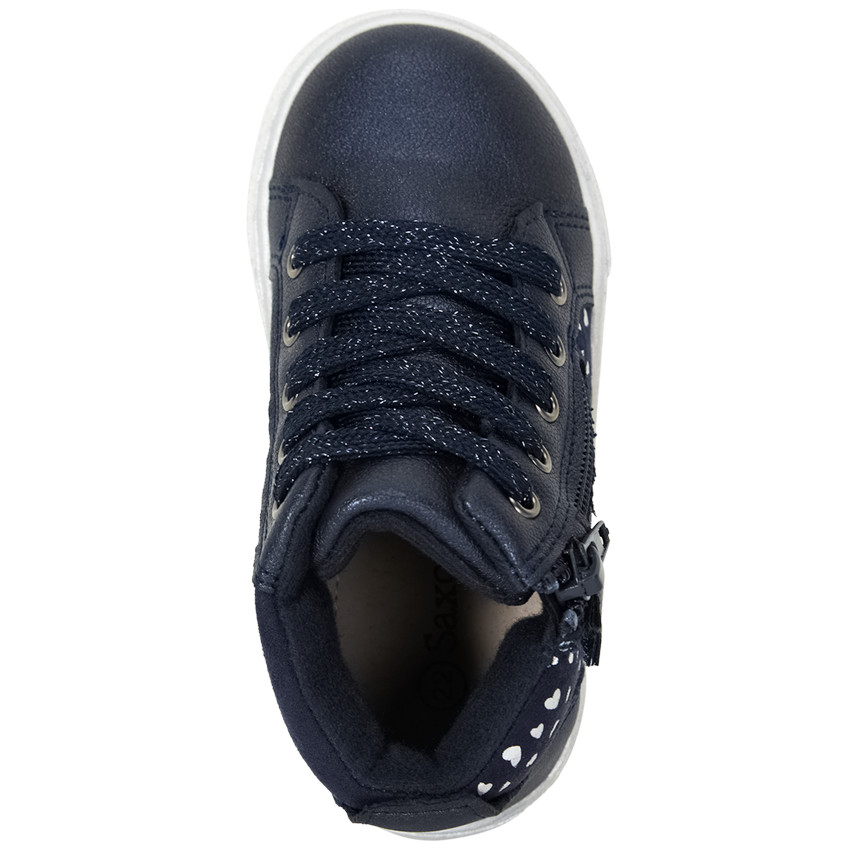 Marine laarsjes met veters en rits voor baby meisjes 