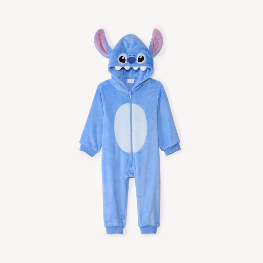 Surpyjama ludique Stitch Disney en sherpa pour bébé  