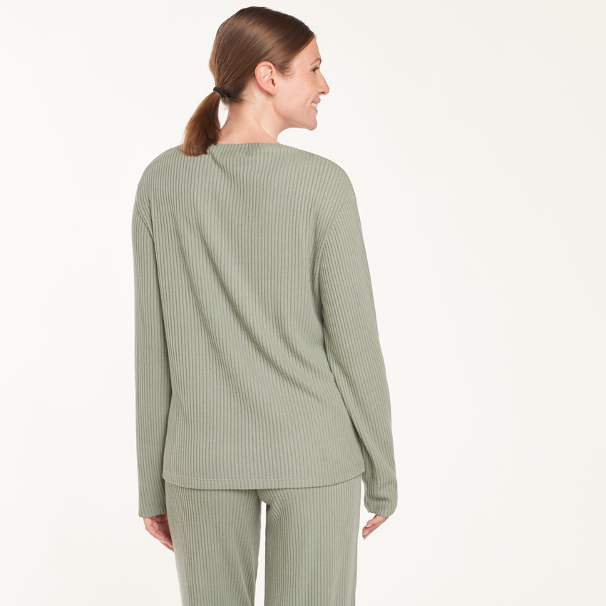 Materniteit geribbelde pyjama set 