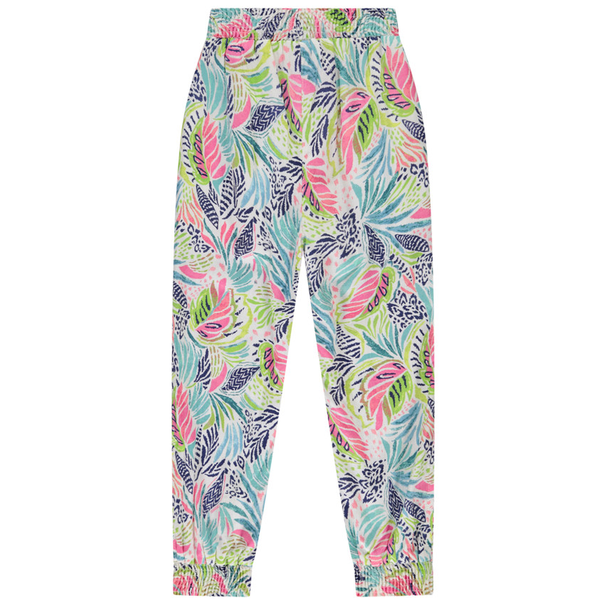 Pantalon fluide imprimé fantaisie pour fille  