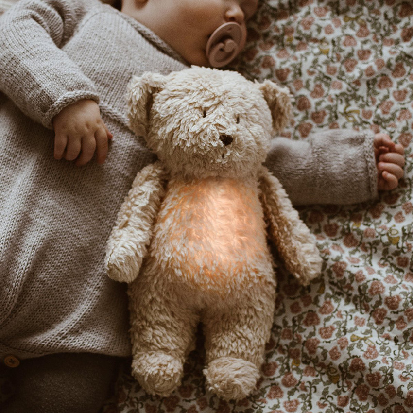 Veilleuse ourson Son & Lumière  Sable 