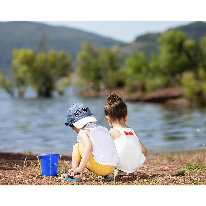 Ensemble de plage débardeur + short en éponge pour bébé fille 