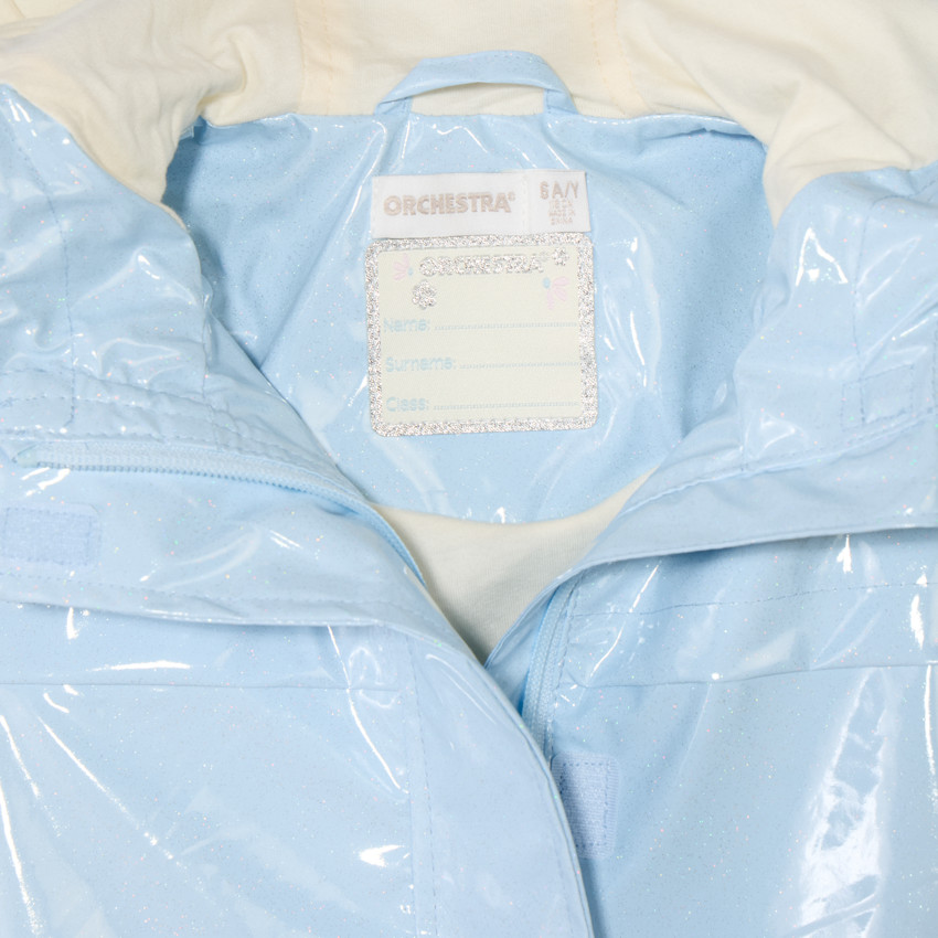 Iridescente parka met capuchon voor meisjes 