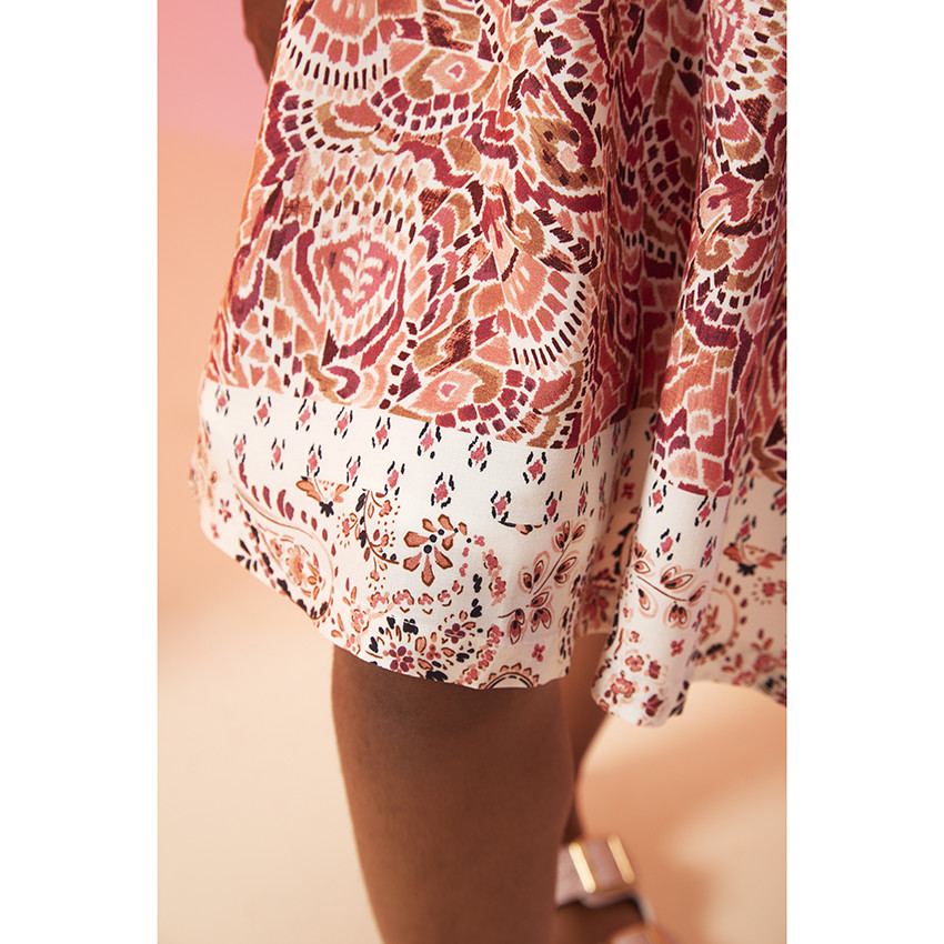 Korte mouwen bohemian jurk voor meisjes 