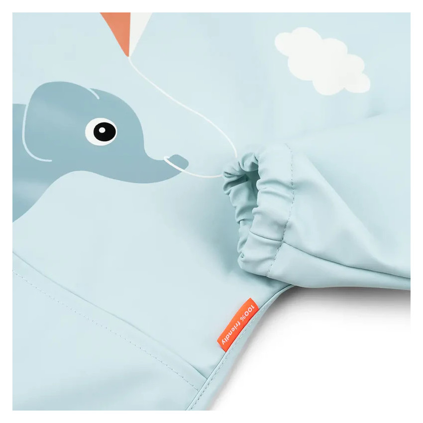 Schort Slab met mouwen en opvangvakje Playground Blauw 