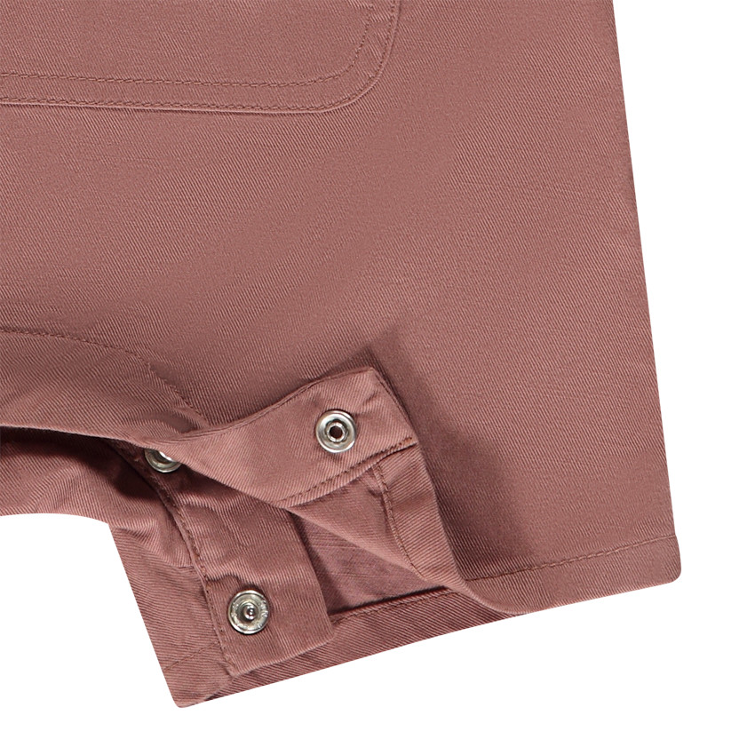 Ensemble 2 pièces salopette + chemise col mao pour bébé garçon 