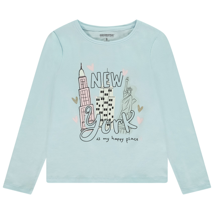 Lange mouwen T-shirt met Capitale print voor meisjes 