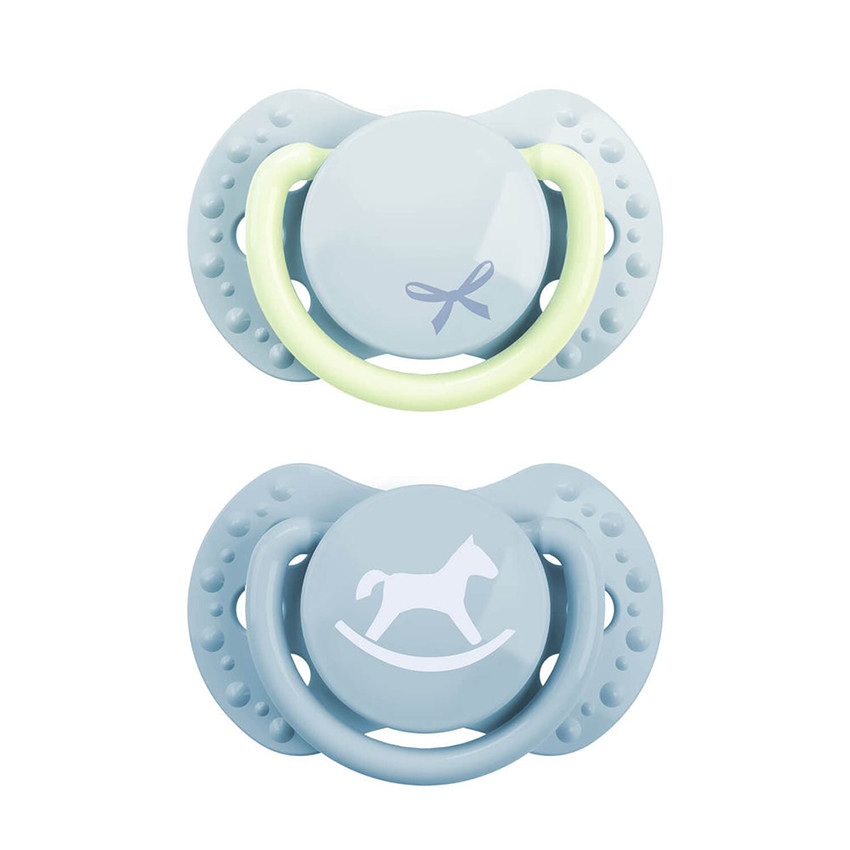 Sucette Dynamic Silicone Newborn Babyshower Blue 