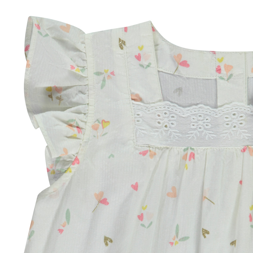 Set van 2 stuks met tuniek met bloemenprint voor babymeisje 