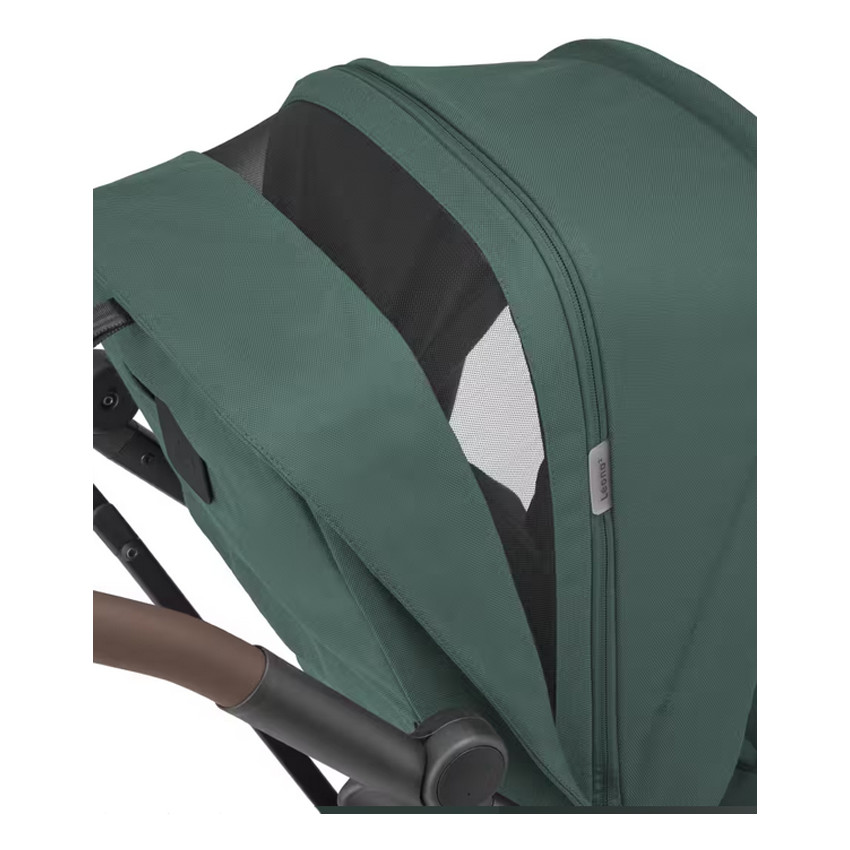 Poussette Leona 2 ultra compacte - Essential Green/Brown leather 