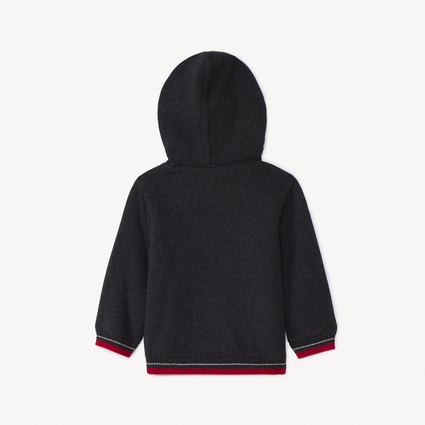 Gebreide kerstgilet met rendieren voor babyjongen 