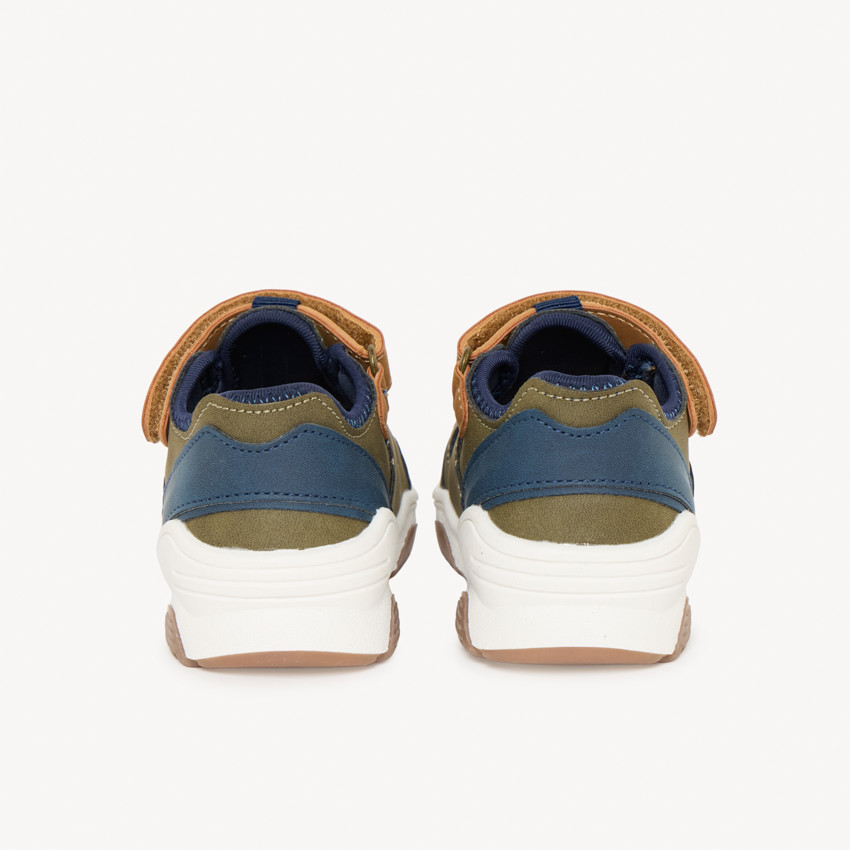 Baskets ajourées effet cuir pour bébé garçon 