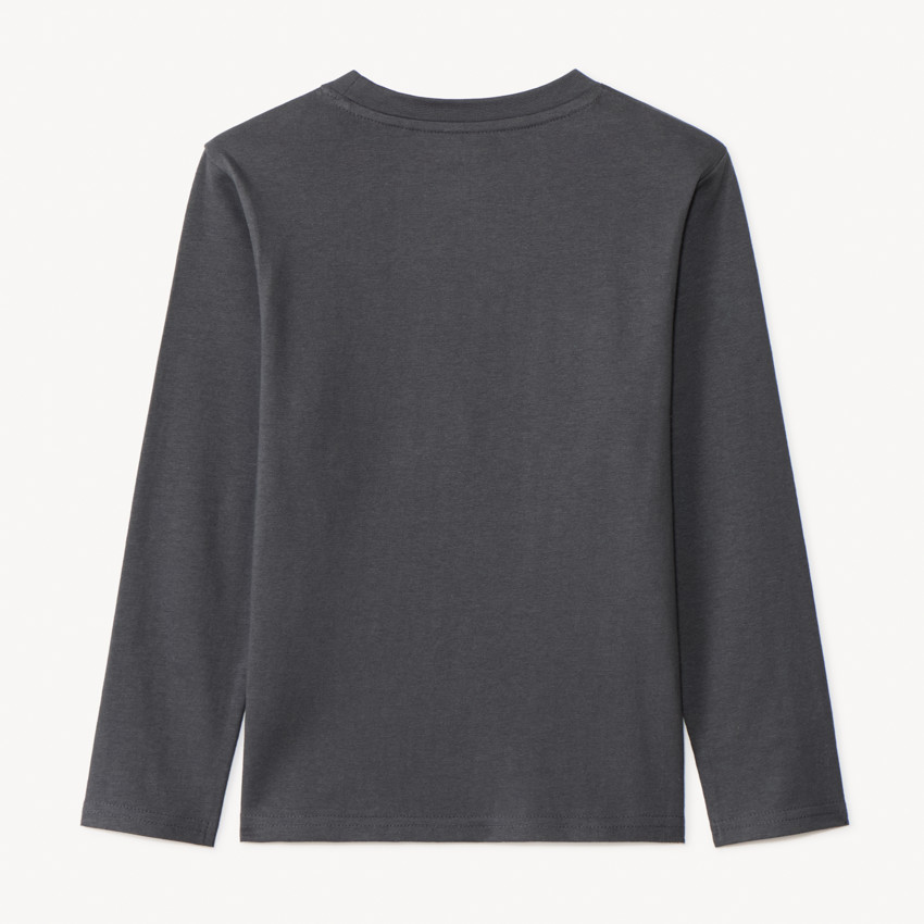 T-shirt manches longues brodé et printé garçon 