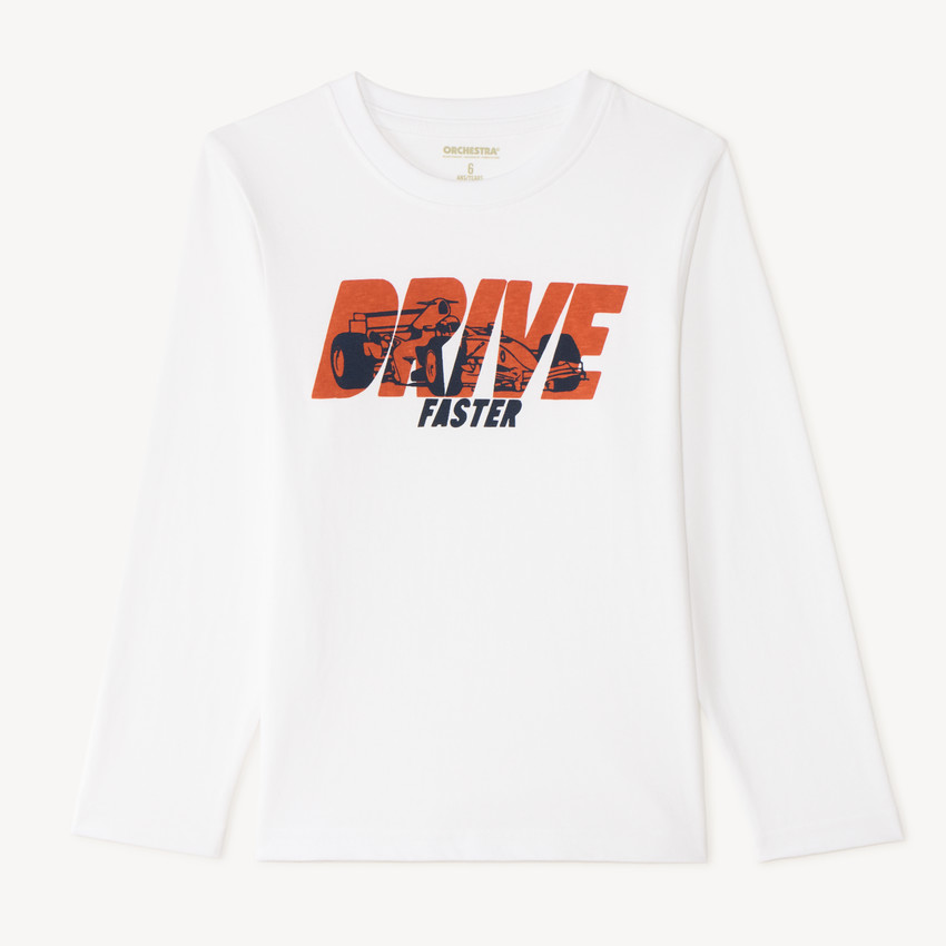 T-shirt manches longues print fantaisie garçon 
