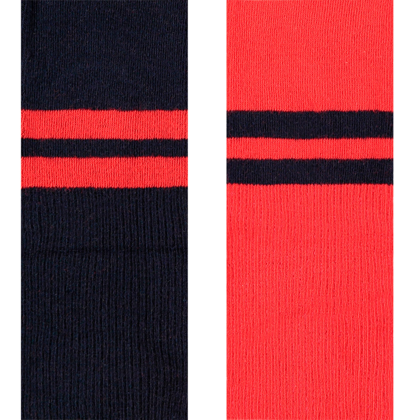 Set van 2 dikke leggings met contrasterende banden 