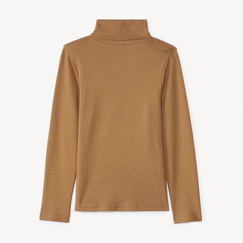 Interlockondertrui met coltrui en photoprint voor jongens 