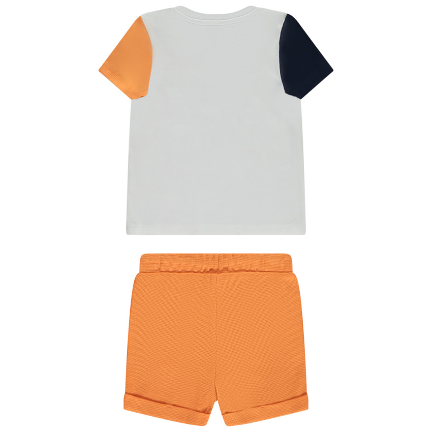 Ensemble 2 pièces effet color block pour bébé garçon 