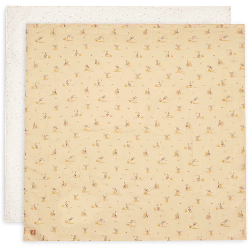 Tetradoeken Hydrofiel 115x115cm Kangaroots 2stks 