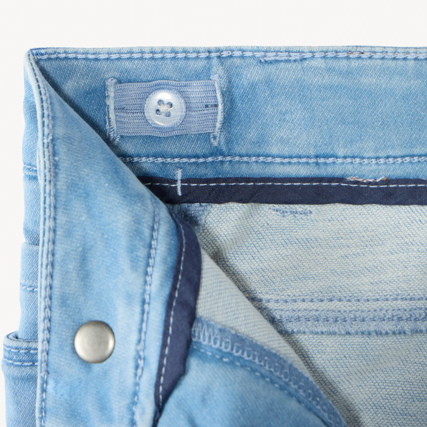 Jeans bermuda met omslag voor jongens 