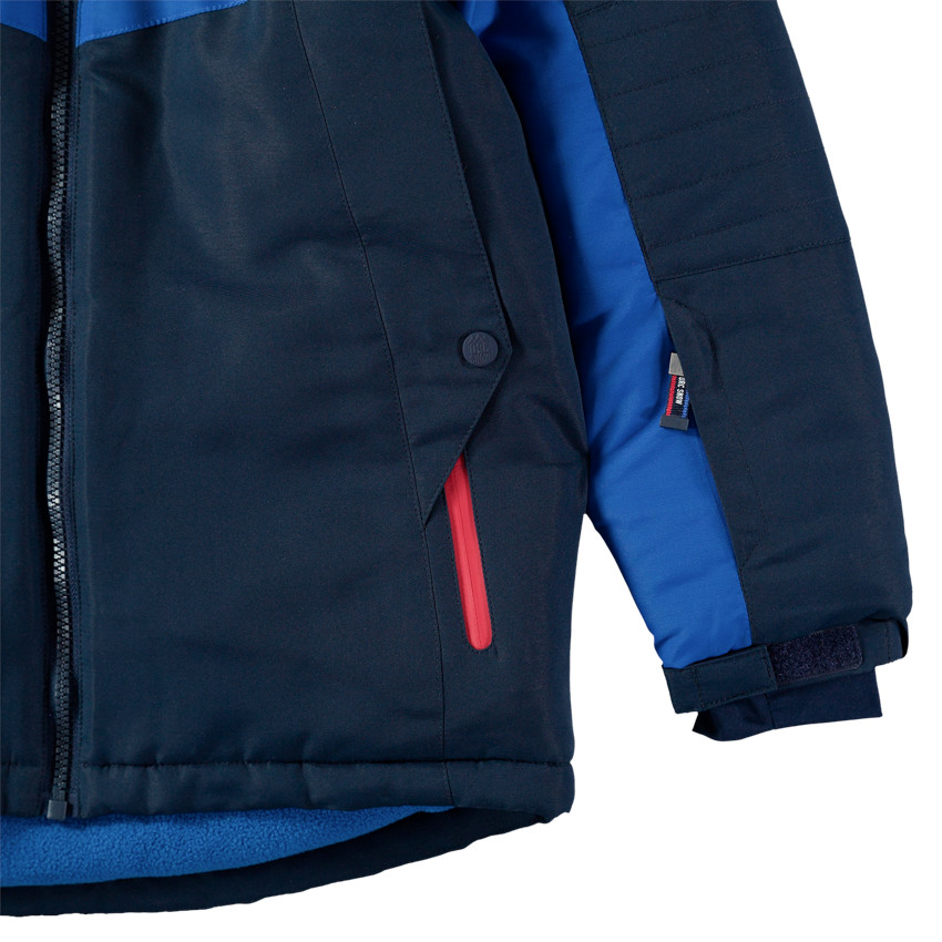 Junior - Blouson de ski imperméable à poches zippées et doublure micropolaire 