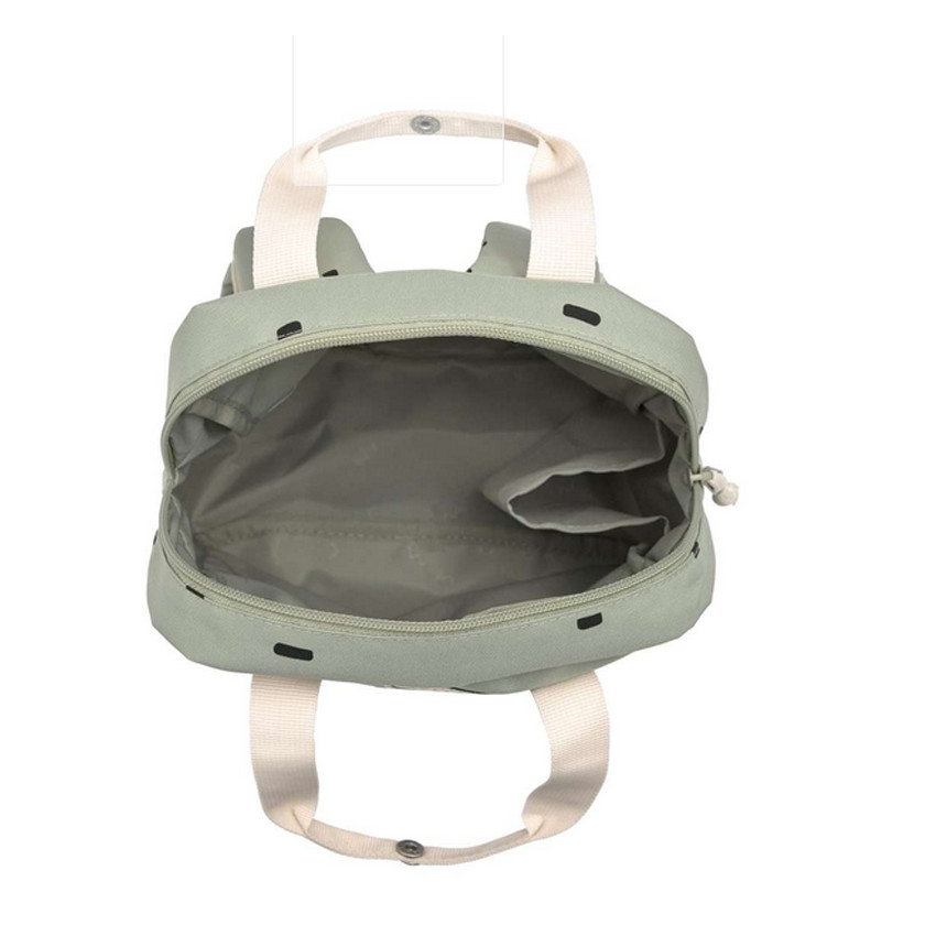 Rugzak Mini Square - Happy prints Olijf 