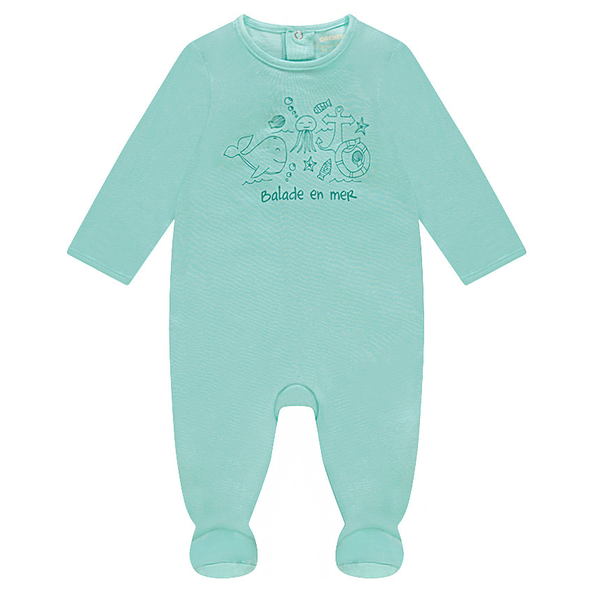 Dors-bien en jersey avec animaux aquatiques printés 