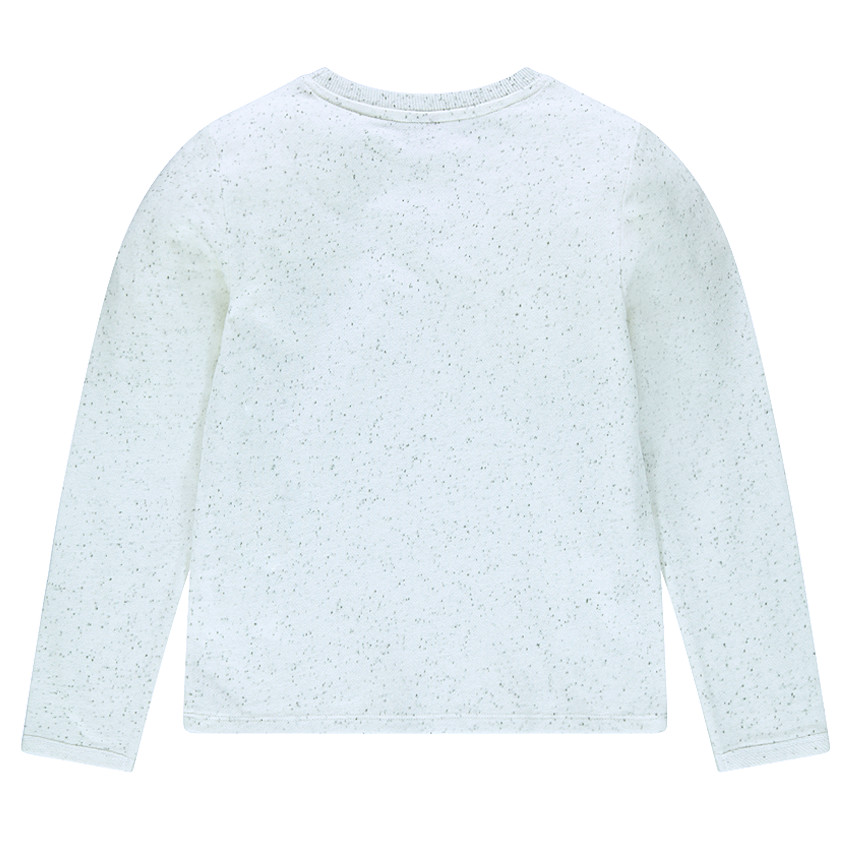 Junior - Sweat en molleton avec print ethnique et franges 