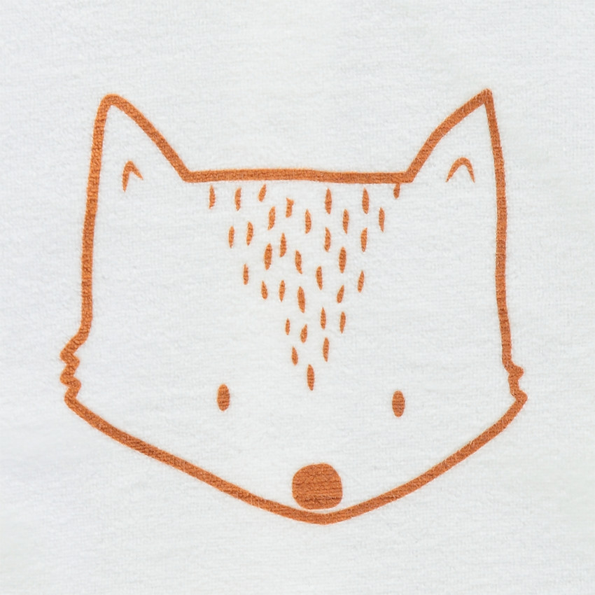 Fluwelen babypyjama voor jongens met vossenprint 