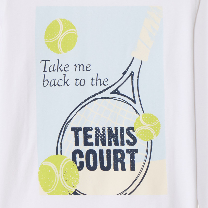 Langarm T-shirt met print voor jongens 