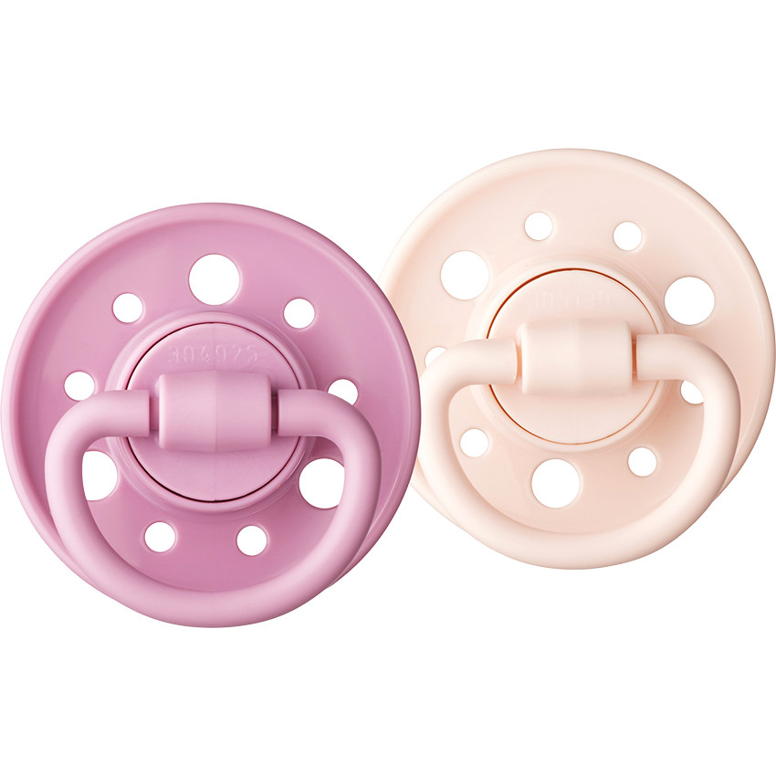Lot de 2 sucettes Gaïa 0-6M - Rose/Violet 