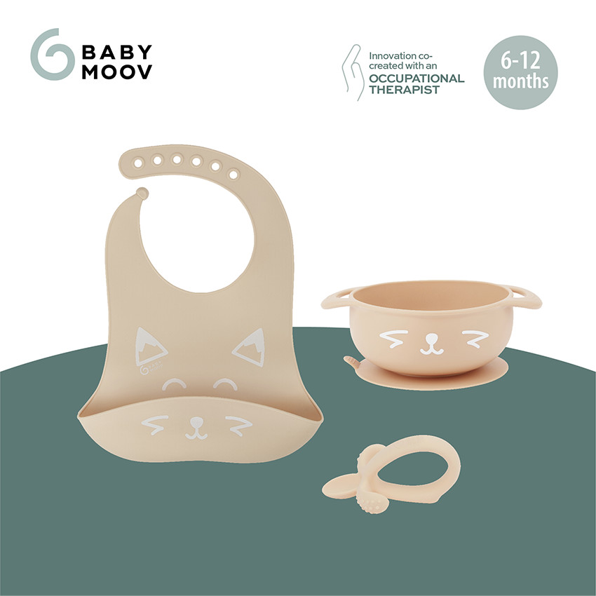 Coffret repas en silicone FIRST'ISY 6-12 mois - Renard 