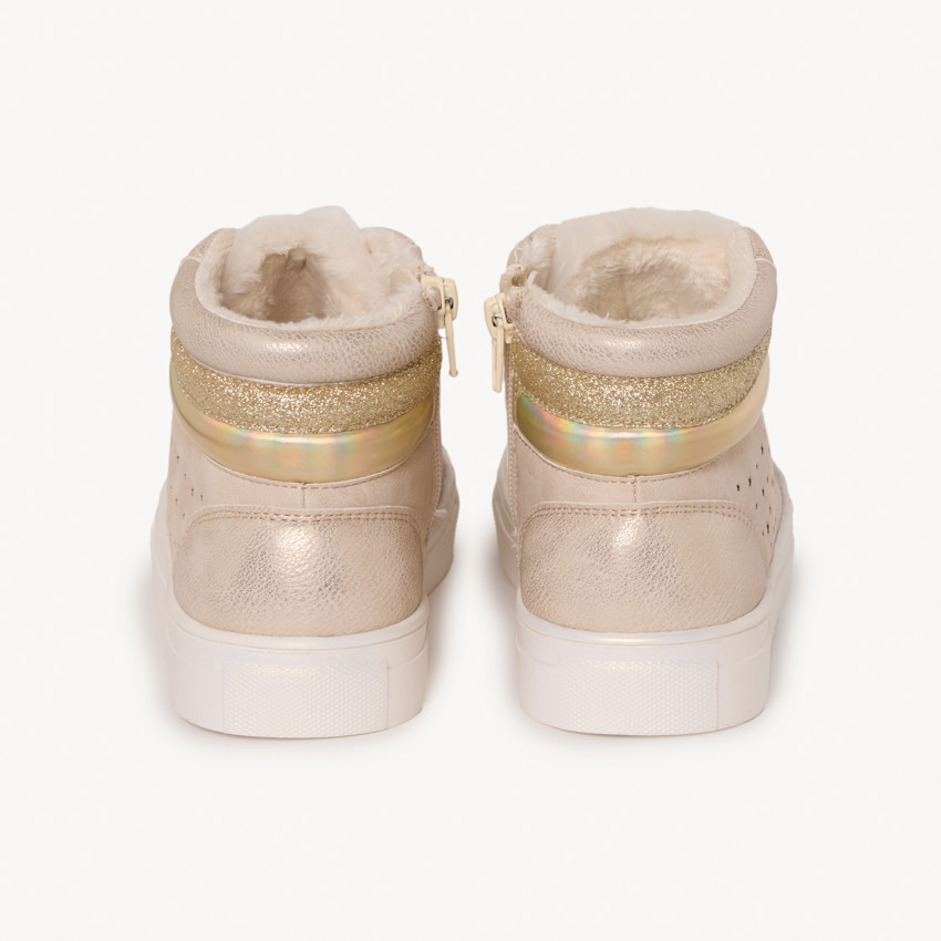 Bottillons fantaisie fourrés et étoilés pour fille 