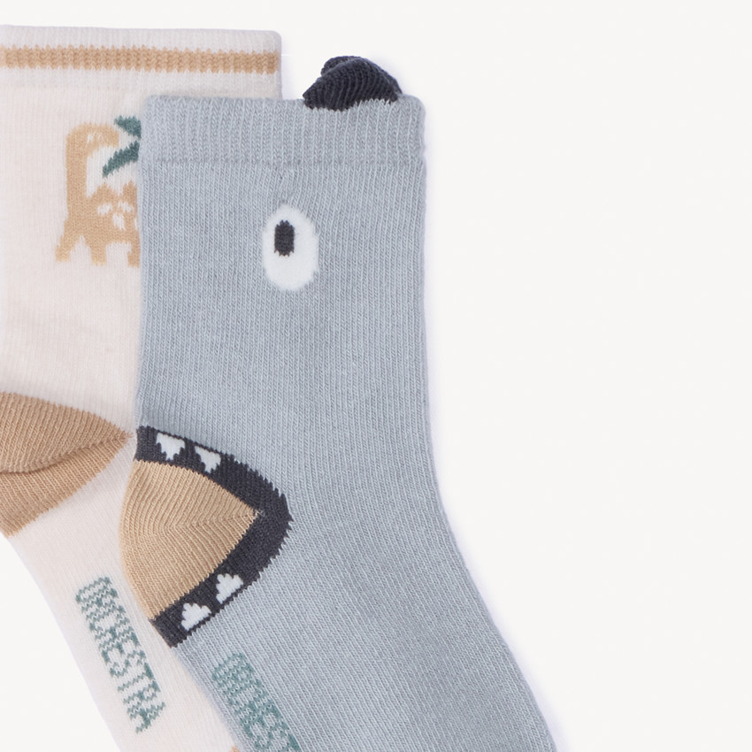 Set van 5 paar sokken met dino-motieven voor babyjongens 