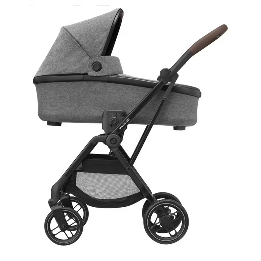 Poussette Leona 2 ultra compacte - Select Grey/ Brown leather 