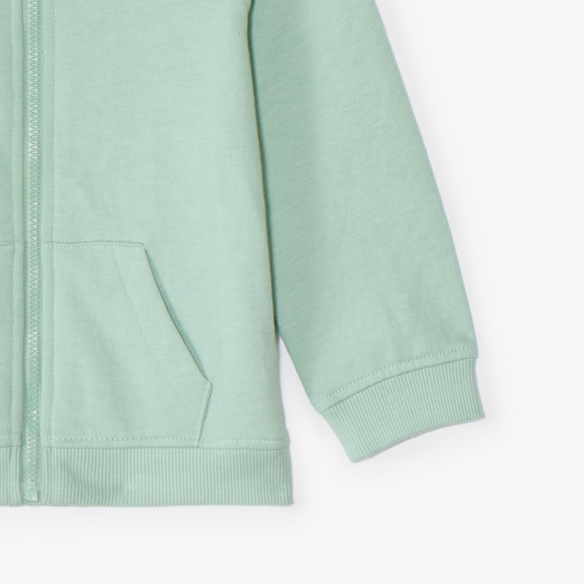 Gilet met capuchon in teddybeer-stijl voor babyjongen 