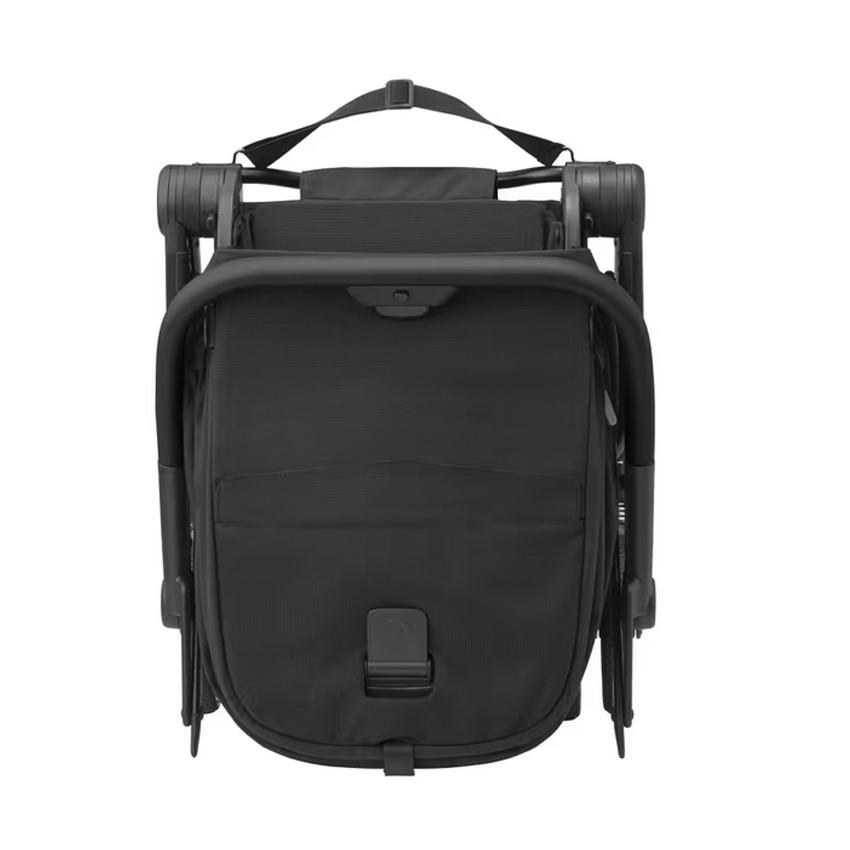 Poussette Leona 2 ultra compacte - Essential Black/Black leather 